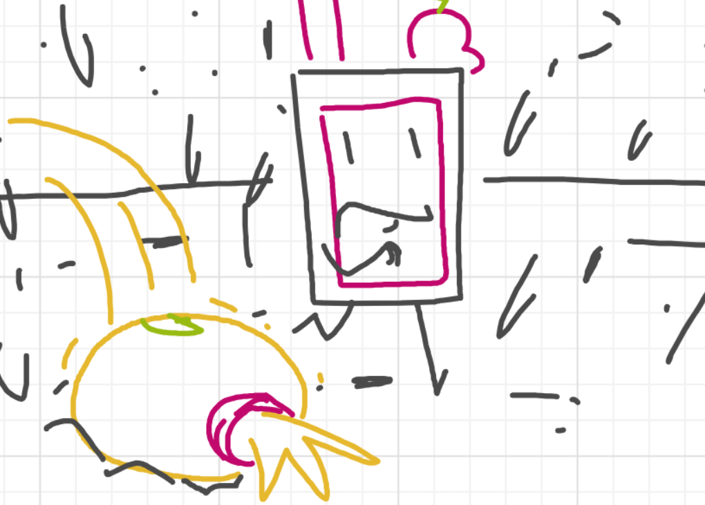 A panel from I've Been Everywhere, Man, episode nine of the Board Boards object show by Furretwalk/WalkingFurret.